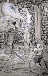 FB Sketch w/Background Commission